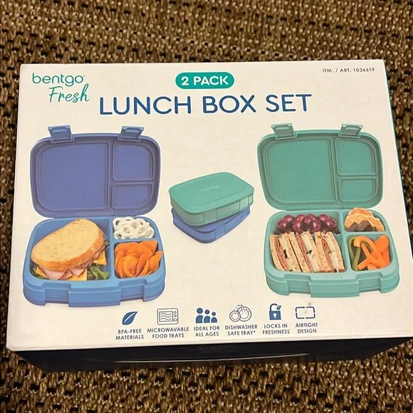 2 pack Bentgo Lunch Box Set - Picture 1 of 2